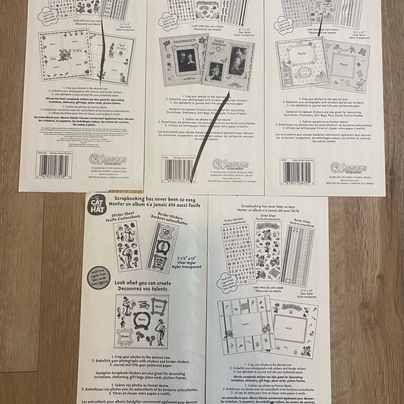 Sandylion Cat in the Hat Stickers - Picture 2 of 2